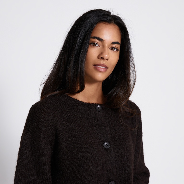 Knit cardigan "Alva" Brown